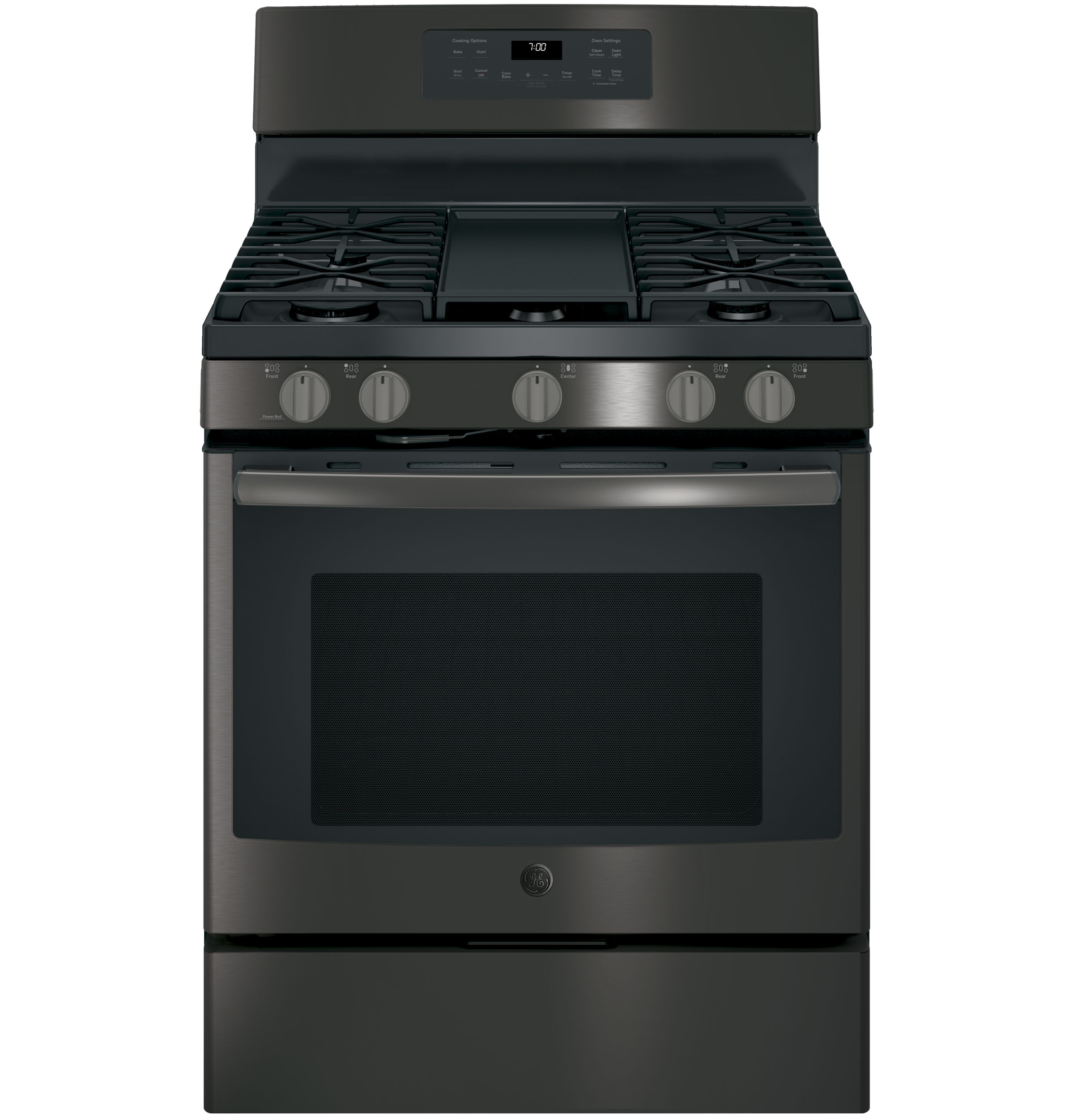 GE® JGB700BEJTS Black Stainless 30" FreeStanding Gas Convection Range w/Griddle (SPECIAL ORDER