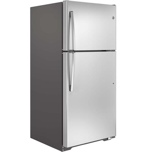 GE® GTE18ISHSS ENERGY STAR® 18.2 Cu. Ft. Top-Freezer Refrigerator ...