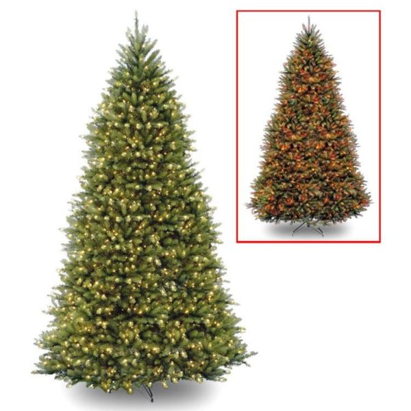 National Tree Company DUH3-D31-120 White/Multi 12' Dunhill Fir Prelit ...